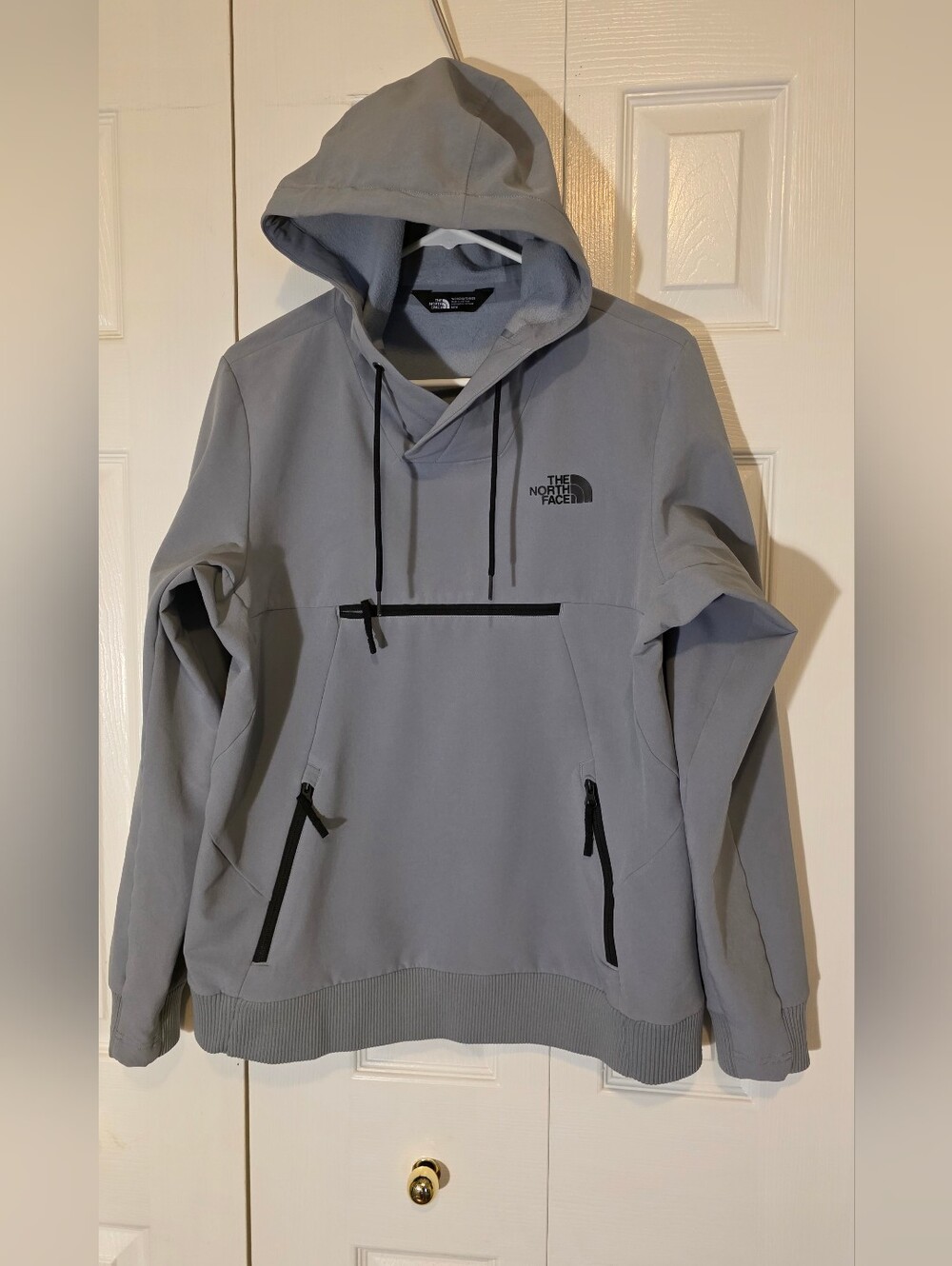 The North Face Women's Tekno Hoodie Pullover Softshell Jacket Grey Medium - Picture 3 of 11